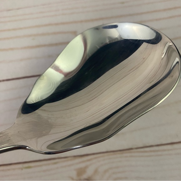 Reed Barton PALLADIAN 2 Pc Salad Serving Set Fork and Spoon Glossy Stainless - Picture 5 of 9